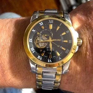 Slightly worn Seiko Premier Skeleton Paid $850.